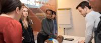 Students practice CPR